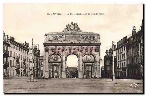 Ansichtskarte AK Nancy Le Porte Desilles et la Rue de Metz