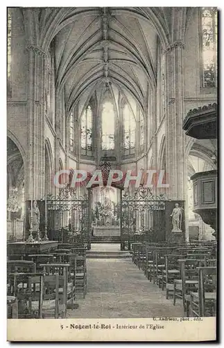 Cartes postales Nogent le Roi Interieur de L'Eglise