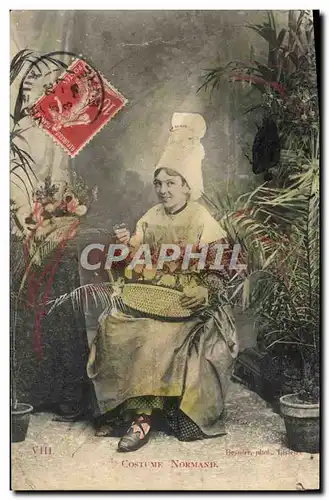 Cartes postales Costume Normand Folklore