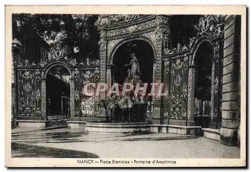 Cartes postales Nancy Place Stanislas Fontaine d&#39Amphitrite