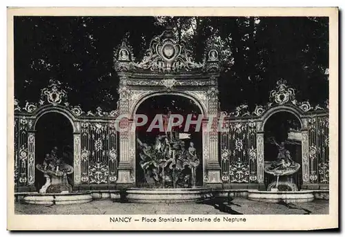 Cartes postales Nancy Place Stanislas Fontaine de Neptune