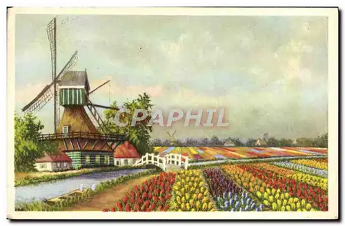 Cartes postales Moulin a vent