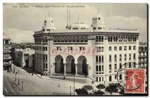 Cartes postales Alger Hotel Des Postes Et Telegraphes
