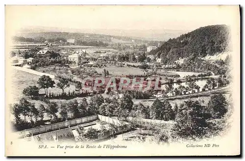 Cartes postales Spa Vue Prise de la Route de L&#39Hippodrome Hippisme Cheval