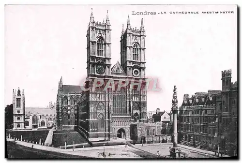 Cartes postales Londres La Cathedrale Westminster