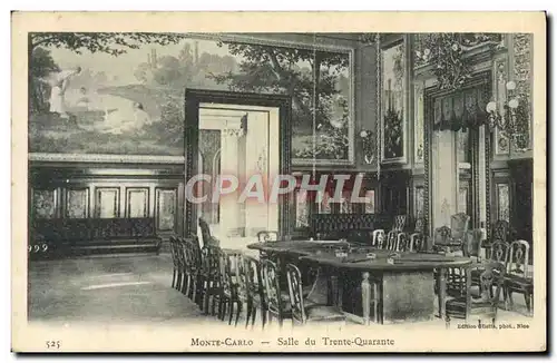 Cartes postales Monte Carlo Salle du Trente Quarante