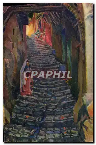 Cartes postales Barbichon Rue du Diable Casba Alger