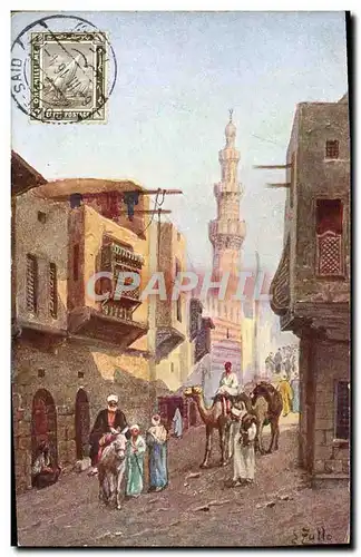 Cartes postales Cairo Street Scene Chameau Egypte Egypt