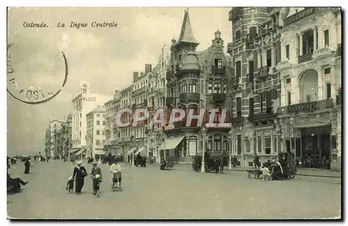 Cartes postales Ostende La Digue Centrale