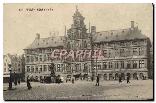 Cartes postales Anvers Hotel De Ville