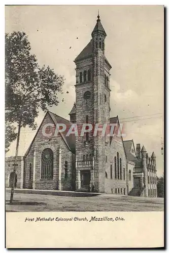 Ansichtskarte AK First Methodist Episcopal Church Massillon Ohio