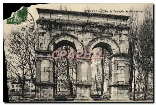 Ansichtskarte AK Saintes L&#39Arc De Triomphe De Germanicus