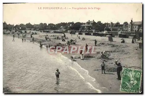 Cartes postales Le Pouliguen Vue Generale De La Plage