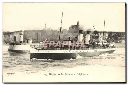 Cartes postales Dieppe Le Steamer Brighton