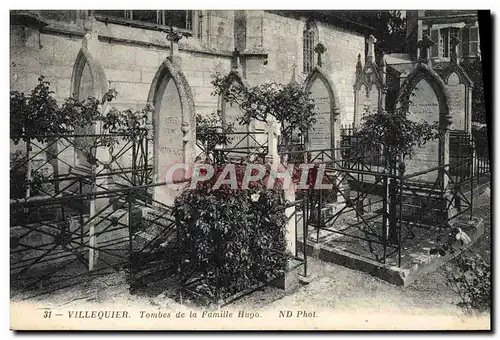 Cartes postales Villequier Tombes De La Famille Hugo