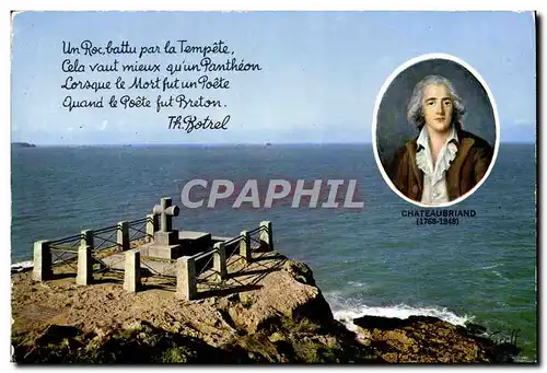 Cartes postales moderne St Malo Cite Corsaire Chateaubriand