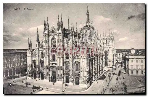 Cartes postales Milano Il Duomo