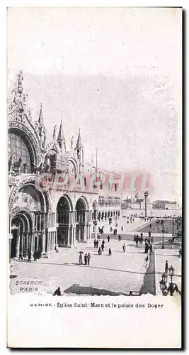 Cartes postales Venise Eglise Saint Marc Et Le Palais Des Doges