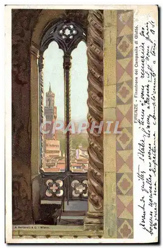 Cartes postales Firenze Finestrone Del Campanile Di Giotto