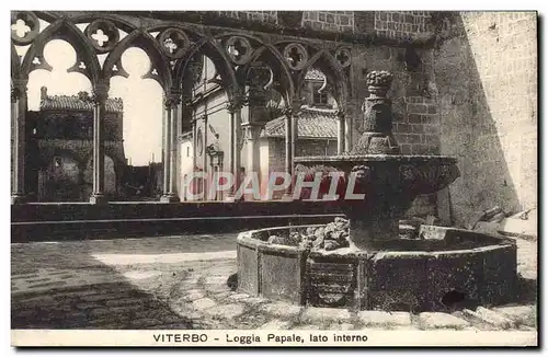 Cartes postales Viterbo Loggia Papale Lato Interno