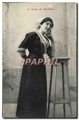 Cartes postales Types Du Catalane Femme Folklore