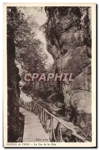 Cartes postales Gorges De Cere Le Pas De La Cere