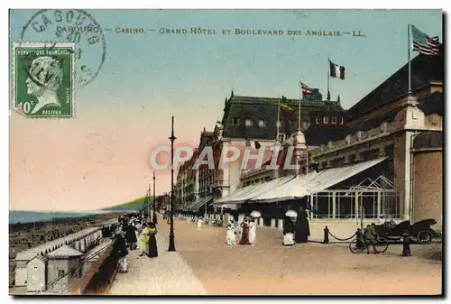 Ansichtskarte AK Cabourg Casino Grand Hotel Et Boulevard Des Anglais