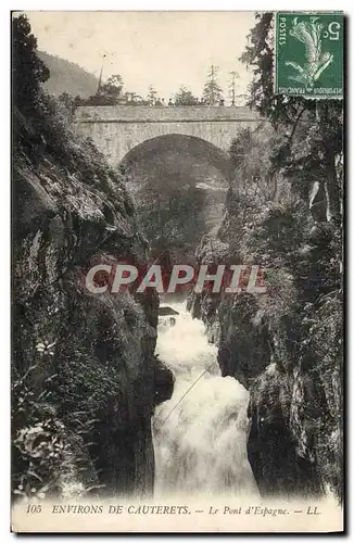 Cartes postales Environs De Cauterets Le pont D&#39Espagne