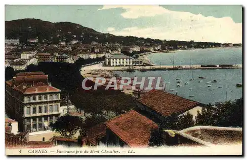 Cartes postales Cannes Panorama Pris Du Mont Chevalier