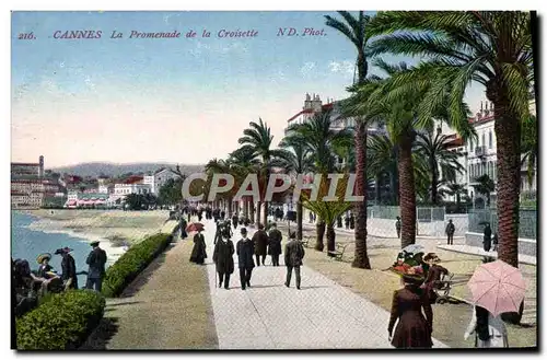 Cartes postales Cannes La Promenade De La Croisette