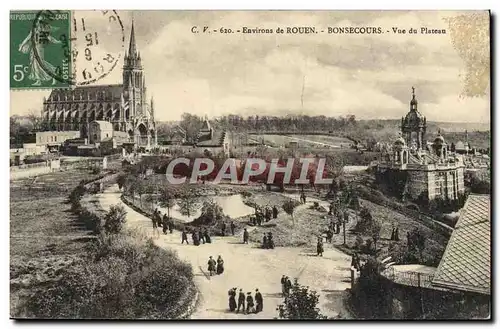 Ansichtskarte AK Environs De Rouen Bonsecours Vue Du Plateau