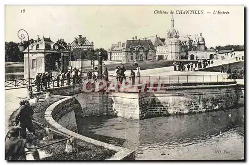 Cartes postales Chateau De Chantilly L'Entree