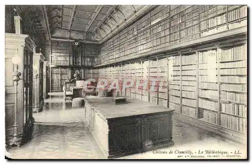 Ansichtskarte AK Chateau De Chantilly La Bibliotheque