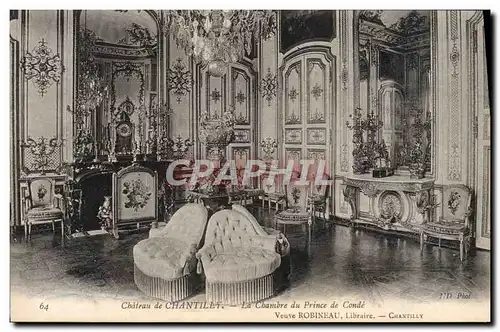 Cartes postales Chateau De Chantilly La Chambre Du Prince De Conde