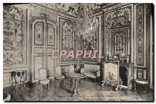 Cartes postales Chateau De Chantilly La Salle des Singes