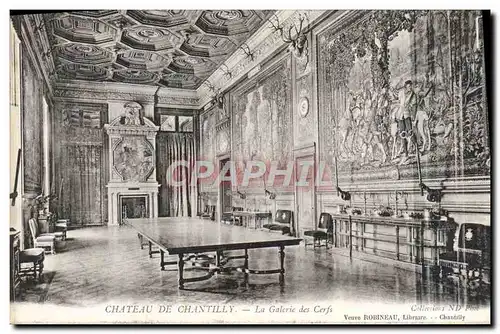 Cartes postales Chateu De Chantilly La Galerie Des Cerfs