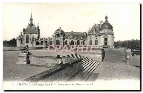 Ansichtskarte AK Chateau De Chantilly Vue Prise De La Terrasse