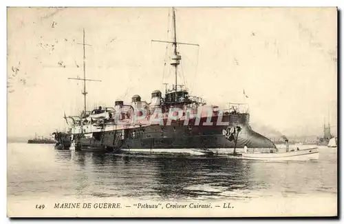 Ansichtskarte AK Marine De Guerre Pothuau Croiseur Cuirasse Bateau