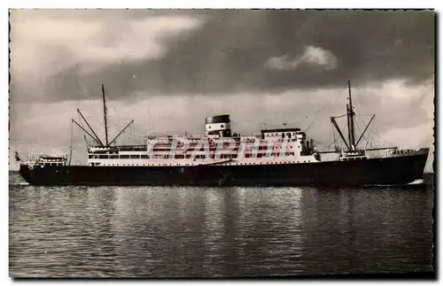 Cartes postales moderne Compagnie Des Chargeurs Reunis Tigne Bordeaux Pointe Noire Gabon Paquebot General leclerc