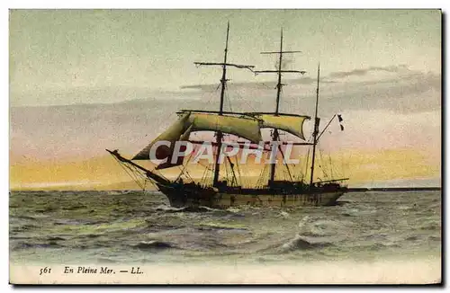 Cartes postales En Pleine Mer Bateau Voilier