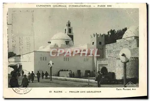 Ansichtskarte AK Exposition Coloniale Internationale Paris 1931 Algerie Pavillon Cote Sud Algerien