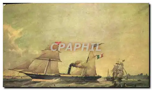 Cartes postales Paris Navire en fer de la Compagnie Generale Maritime