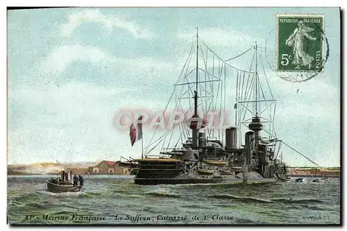 Cartes postales Bateau Le Suffren Cuirasse de 1ere classe