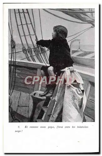 Cartes postales Fantaisie Enfant L&#39enfant du marin