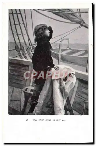 Ansichtskarte AK Fantaisie Enfant L&#39enfant du marin