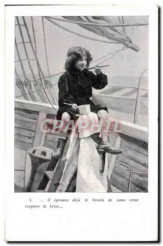 Cartes postales Fantaisie Enfant L&#39enfant du marin