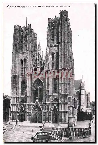 Cartes postales Bruxelles La cathedrale Ste Gudule