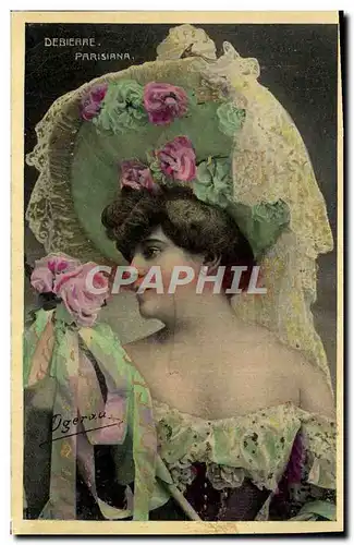 Cartes postales Fantaisie Femme Debierre Parisiana