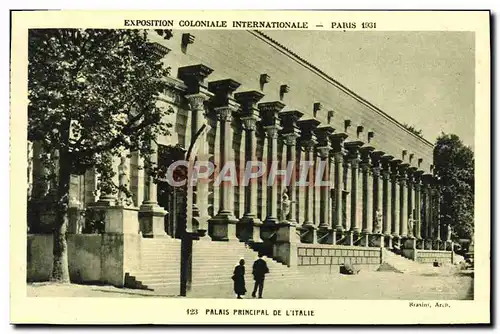 Ansichtskarte AK Paris Exposition coloniale internationale 1931 Palais principal de l&#39Italie