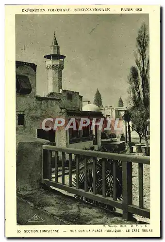 Ansichtskarte AK Paris Exposition coloniale internationale 1931 Section tunisienne Vue sur la place publique Le c